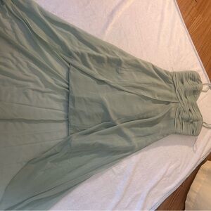 Elegant Green Chiffon Dress